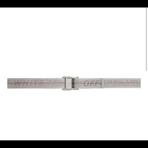 Authentic off white classic industrial belt